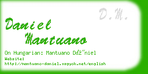 daniel mantuano business card